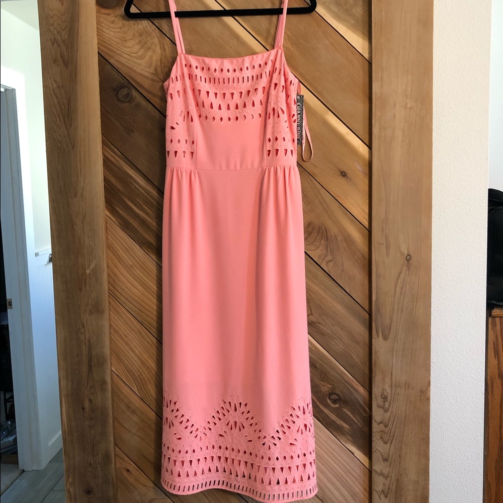 Gianni Bini Grapefruit Midi Dress